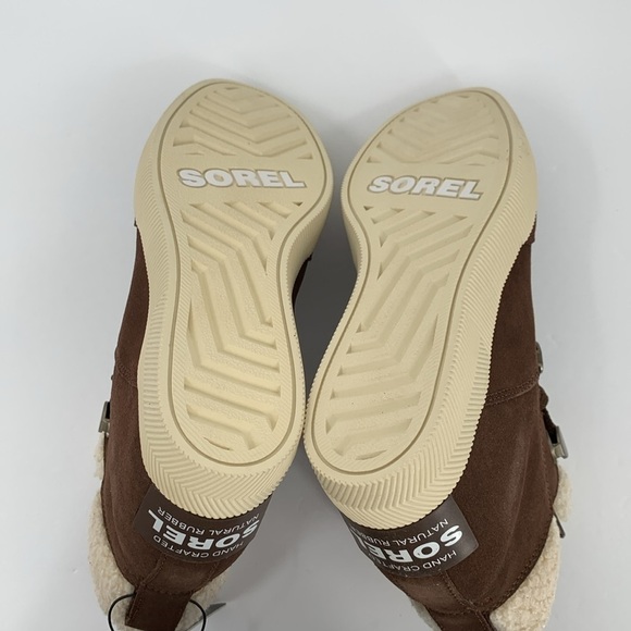 Sorel Out n About Cozy hidden wedge boots suede hiking shearling winter new 8.5 - Picture 6 of 7